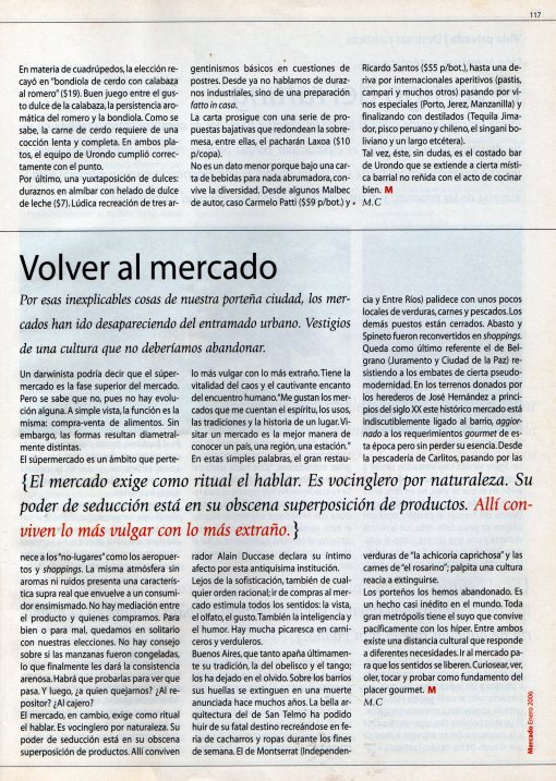 Revista Mercado, enero 2006